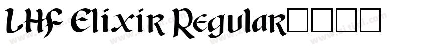 LHF Elixir Regular字体转换